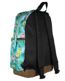 INTIMO SpongeBob SquarePants And Patrick Star Tropical School Travel Backpack With Faux Leather Bottom 16"