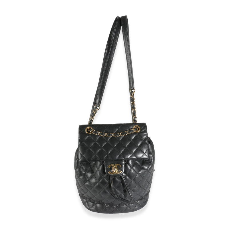 Chanel, Pre-Loved Black Quilted Calfskin Urban Spirit Backpack, Black