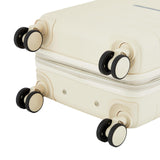 French Connection St. Martin Carry-On Luggage with Cup Holder/USB Ports, Whitecap Gray