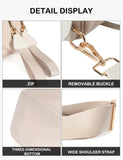 FEIBOON Spacious Nylon Crossbody Bag Bum Bag Handbags Wallets Purses Trendy Shoulder Bag for Women (beige)