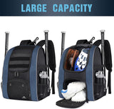 MATEIN Baseball Bag for Adults, Lightweight Baseball Backpack with Shoes Compartment for Men, Large Capacity Softball Bag Gifts with Fence Hook Hold 4 Tee Ball Bats, TBall Gear, Helmet