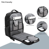 Swissdigital Design Men Laptop Backpack with Apple Find My, Business Travel Backpack with USB Charging Port and RFID Protection Fits Laptops up to 15.6 Inch | Terabyte NG