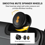 LEVEL8 Luminous 20 Inch Carry on Luggage with Water Resistant Travel Duffle Bag