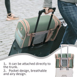 Lilliella Airline Approved Pet Carrier Backpack, Waterproof PU Foldable Design with Light-Blocking Ventilation, TSA-Compliant Travel Bag for Cats & Small Dogs – Easy Hose Wash & 360° Breathable Mesh