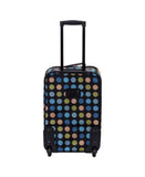 Rockland Polka Softside Upright Luggage Set with telescoping_handle, Multi/Blue Dot, 4-Piece (14/19/24/28)