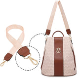 MKP COLLECTION Women Fashion Backpack Purse Multi Pockets Anti-Theft Rucksack Travel Shoulder Bag Handbag Set 2pcs
