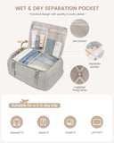 LOVEVOOK Travel Backpack for Women/Men, Personal Item Bag with 3 Packing Cubes Fits 17" Laptop, 50L Travel Backpack Carry on Flight Approved, Water-resistant Carry On Bag for Airplanes