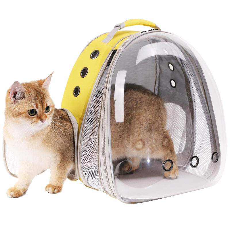 Front Extension Large Cat Backpack Carrier, Fit up to 20 lbs, Space Capsule Astronaut Bubble Window Pet Backpack to Transport Carry Large Cat and Small Puppy