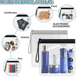 5Pcs TSA Approved Toiletry Bag-Quart Size Travel Bag for EU UK & US Carry-on Regulations Security, Quart Clear Toiletries, Cosmetic and 3-1-1 Liquids Toiletry Bag (Waterproof & Leakproof)