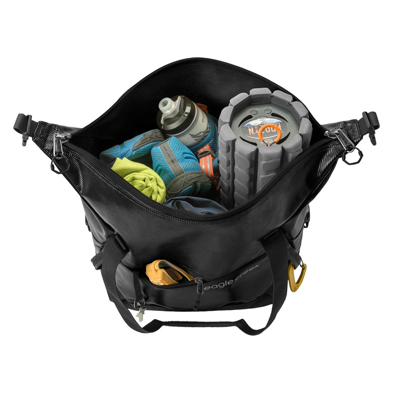 eagle creek Migrate Tote Bag - Travel Tote with Expandable Capacity, Shoulder Straps Multiple Carry Options - Midnight Black