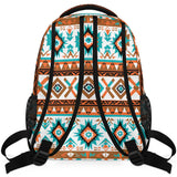 Peaom Geometric Ethnic Aztec Print Backpack for Kids Women Men School Backpacks Girls Boys Adults Bookbag Laptop Computer Back Pack Casual Daypack