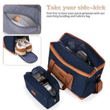 Cobens 5 Piece Luggage Sets with Spinner Wheels and Tsa Lock, Hardshell ABS Suitcase Set, Lightweight Hardside Waterproof Travel Suitcases for Men Women, 20", 24", 28" DarkBlue