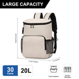 Backpack Cooler for Men and Women Insulated Waterproof Soft Lightweight Cooler Bag Leakproof 30 Cans Travel Camping Picnic Beach