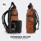 WANDRD PRVKE 31L Backpack: Weather-Resistant Travel & Camera Backpack with Laptop Sleeve, Quick Side Access, Clamshell Opening – Ideal Photography & Travel Bag (Sedona Orange)
