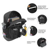 Pokémon Character Patches 19" Black Backpack