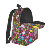 Guiteinyi Boy Kids Sweet Skull School Backpack Large Capacity Children Casual Backpacks For Teen Girl