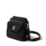 Baggallini Womens Calais Crossbody Bag, Black
