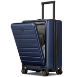 LEVEL8 Road Runner Carry On Luggage 20" Inch with Laptop Backpack-Blue