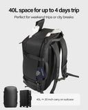 GHERSON Travel Laptop Backpack, TSA Friendly Flight Approved Carry-on Luggage,Water-resistant Lightweight Business Rucksack，Durable Large Weekender Bag Daypack Fits 17.3 Inch Laptop