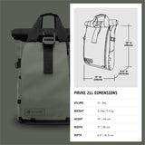 WANDRD PRVKE 21L Backpack: Weather-Resistant Travel & Camera Backpack with Laptop Sleeve, Quick Side Access, Clamshell Opening – Ideal Photography & Travel Bag (Wastach Green)