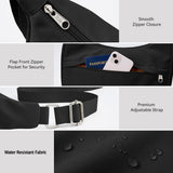 KALIDI Nylon Crescent Bag Medium Casual Shoulder Crossbody Purse with External Pocket for Women Men Travel