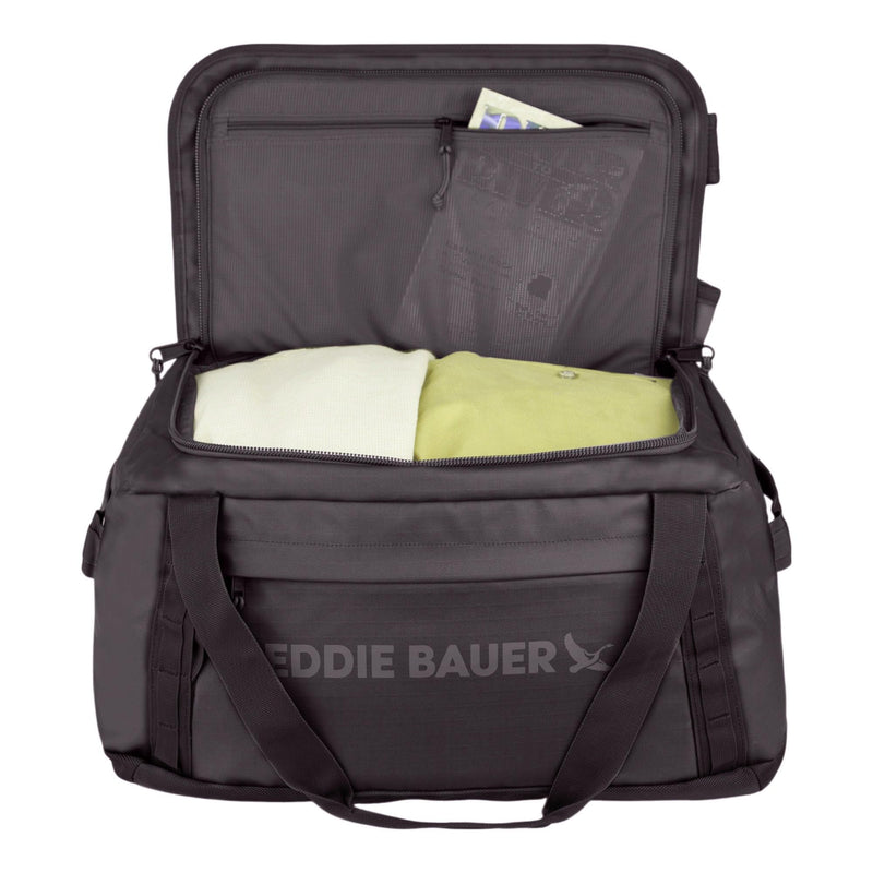 Eddie Bauer Maximus Convertible Duffel Bag | 40L | Travel | Outdoor Gear | Convertible Backpack | Weather-Resistant | Durable | Rugged - Black