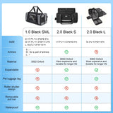 Wakytu TSA Approved Pet Carrier for Small Cats Dogs, Travel Bag with Adequate Ventilation, 5 Mesh Windows, 3 Entrance, Locking Safety Zippers, Padded Shoulder and Carrying Strap, Small