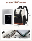 LOVEVOOK Laptop Backpack for Women, 15.6 Inch Work Laptop Bag Teacher Nurse Backpack, Wide Open Travel Tote Backpack Purse Business Computer Daypack
