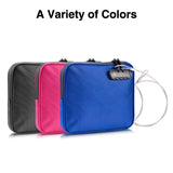 KOSMCCO Beach Locking Bag, 9x7.5 Inch Portable Safe for Phone, Wallet, Keys | Anti-Theft Locking Travel Pouch for Pool, Vacation (Rose Red)