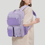 Lohol Water Resistant Backpack with Mulitiple Pockets for Travel Outdoor College, 15.6 inch Laptop Bookbag for Girl and Women (Purple)
