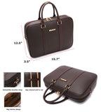 feilario 2Pcs Leather Business Spinner Wheel Luggage Waterproof Carry-On Suitcase with TSA Lock - Capacity 36-55L