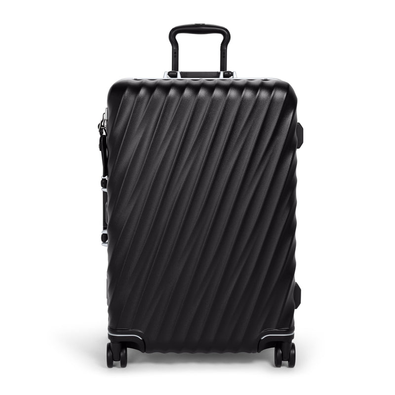 TUMI - 19 Degree Frame 4 Wheel Luggage - Lightweight and Highly Durable, Modern Design, Double-Lock Closure Hard Shell Men's and Women's Suitcase - 26" Short Trip Packing Case, Black Texture