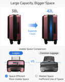 LUGGEX Carry On Luggage and 4 Set Packing Cubes Bundle – Travel Essentials