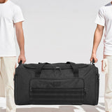 TONRUYN 120L Extra Large Gym Duffle Bag for Men Women with Shoes Compartment Heavy Duty Tactical Sports Duffel Bag Big Football Baseball Basketball Soccer Hockey Team Equipment Bag, Black