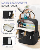 Black Small Backpack for Girls, Teenage Girls' Backpacks Middle School Students Bookbag Outdoor Daypack, Lightweight Casual Travel Daypack for Women Men, Classic Basic College Backpack for Teen Boys