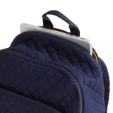 Vera Bradley Women's Premium Cotton Bancroft Backpack, Peacoat, One Size
