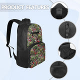 JOAIFO Fashion Green Jeep Print Backpacks for School Kids Book Bag with Adjusatble Straps Lightweight Kids School Bags Bookbag for Camping Hiking