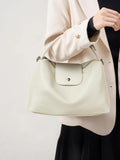 KALIDI Soft Vegan Leather Hobo Bag, Crossbody Purses Satchel for Women with Top Handle,White