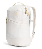 The North Face Women's Isabella 3.0 Backpack | Everyday Travel Bag with 16" Laptop Sleeve, Water-Repellent Finish, Women-Specific Fit, Gardenia White Dark Heather/Gravel-NPF, One Size