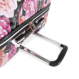 BEBE Marie 21" Hardside Carry-on Spinner Luggage Carry-On Luggage, Black Floral Print