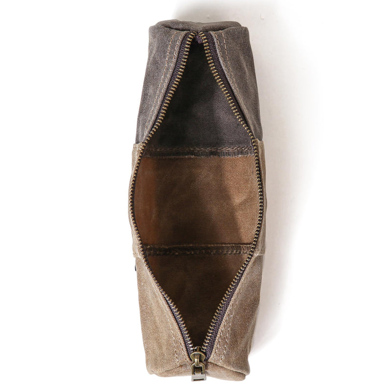 Gootium Canvas Messenger Bag #30622 & Waxed Canvas Pencil Case Set