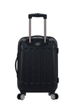 Rockland London Hardside Spinner Wheel Luggage, Black, Carry-On 20-Inch