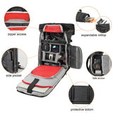 Besnfoto Camera Backpack Waterproof Camera Bag Satchel for Photographer DSLR SLR Mirrorless with Laptop Compartment and Rain Cover