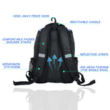 WOLT | Baseball Bat Backpack - Bag for Softball & T-Ball Equipment & Gear, Youth Girl & Adults Women, Holder for Helmet, Glove, Separate Shoes Compartment & Fence Hook (Red)