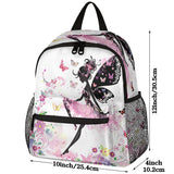 Peaom Butterfly Girl Toddler Backpack for Boys Girls Kids Pink Mini Backpacks Casual Daypack Preschool Kindergarten Bookbag Travel Backpack