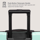 U.S. Traveler Boren Expandable Hardside Rugged Travel Luggage with 8 Spinner Wheels, Mint, Checked-Large 30-Inch