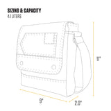 Carhartt Crossbody Snap Bag, Durable, Adjustable Shoulder Bag with Flap Over Snap Closure, Greenstone