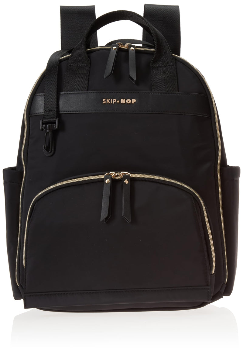 Skip Hop Diaper Bag Backpack: Enviluxe Multi-Function Baby Travel Bag with Changing Pad and Stroller Straps, Eco Friendly, Black