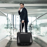 MATEIN Rolling Briefcase for Men, Large Rolling Laptop Bag with Big Wheels Fits 17.3 Inch Notebook for Travel Office Work, Water Resistant Roller Computer Case College Teacher Luggage Suitcase, Black
