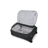 Osprey Ozone 2-Wheel 80L/27 Checked Luggage - Lightweight Rolling Bag with High Clearance and Oversized Wheels - Travel Suitcase with Mesh Organization, Trolley Handle and Add-a-Bag Strap, Black